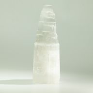 Naturlig selenit-tornlampa - 25 cm