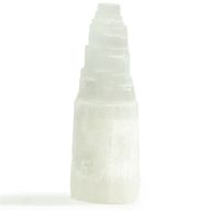 Naturlig selenit-tornlampa - 25 cm