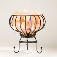 Lågsalt stenbrazier - Rosa Himalayasaltbitar