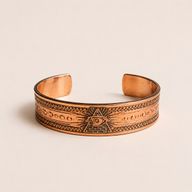 Solida koppararmband med gravyrer av affirmationer (blandade)