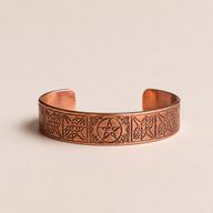 Solida koppararmband med gravyrer av affirmationer (blandade)