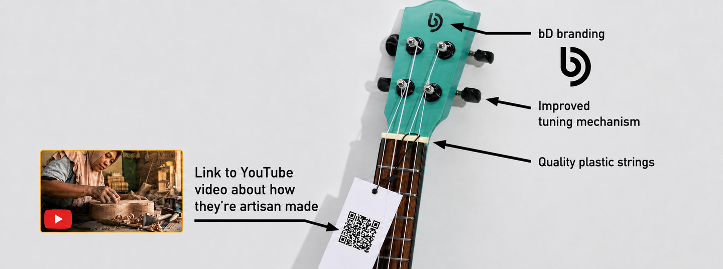Handgjorda Ukuleler