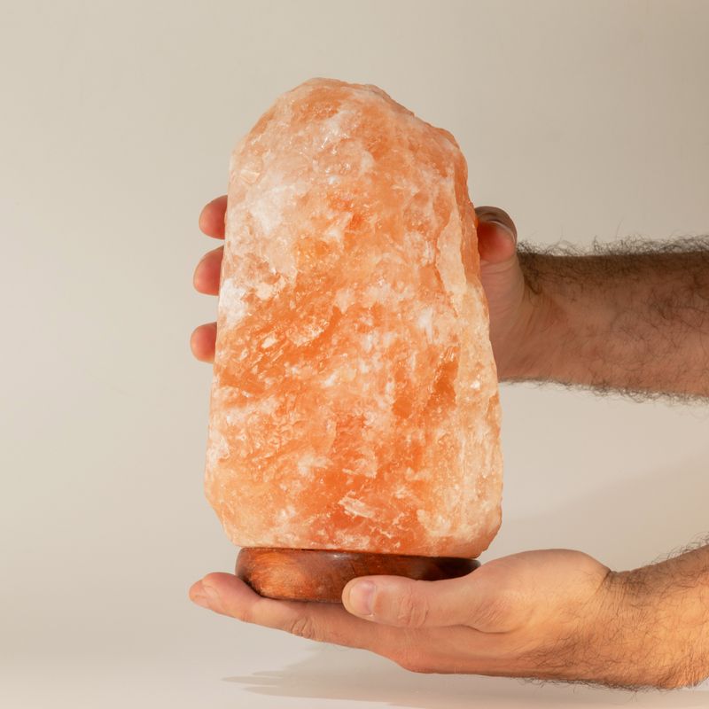 Kvalitets naturlig saltlampa - & bas ca 3-5 kg