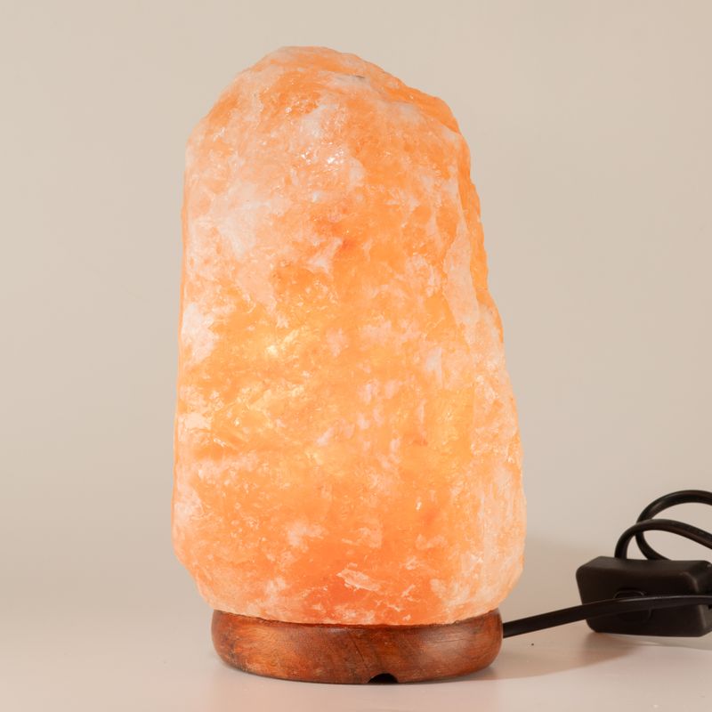 Kvalitets naturlig saltlampa - & bas ca 3-5 kg