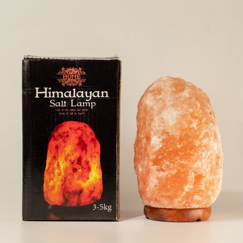 Kvalitets naturlig saltlampa - & bas ca 3-5 kg