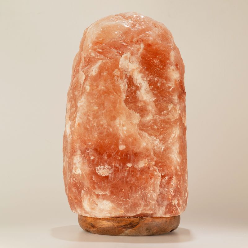 Högkvalitativ naturlig saltlampa - och bas cirka 8–10 kg