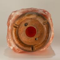 Högkvalitativ naturlig saltlampa - och bas cirka 8–10 kg