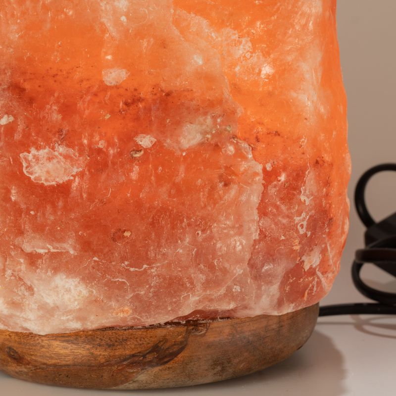Högkvalitativ naturlig saltlampa - och bas cirka 8–10 kg