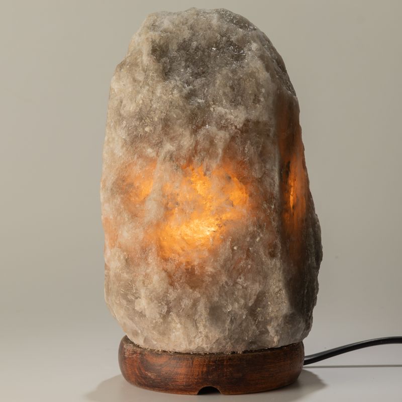 Grå Himalayasaltlampa - 1,5 - 2 kg