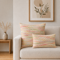 Klassiskt kuddfodral - Hidden Rainbow - 30x50 cm - Trästil