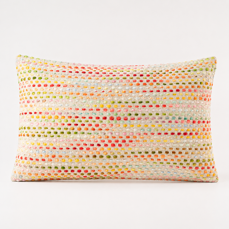 Klassiskt kuddfodral - Hidden Rainbow - 30x50 cm - Trästil