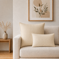 Klassiskt kuddfodral - Soft Stone- 30x50cm - 60x60cm - Jumbo-stil