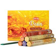 HEM Hexagonalt rökelse - Resinkollektion & aska-fångare (assorterat paket 6)