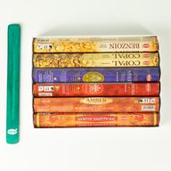 HEM Hexagonalt rökelse - Resinkollektion & aska-fångare (assorterat paket 6)