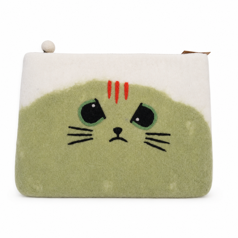 Feltad laptopfodral (upp till 14 tum) - Grumpy Cat