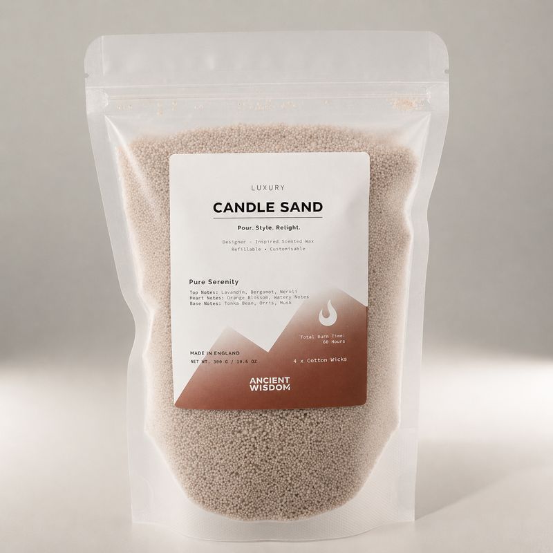 Doftljus Sand - Latte Beige - Ren Sinnesro - 300 g