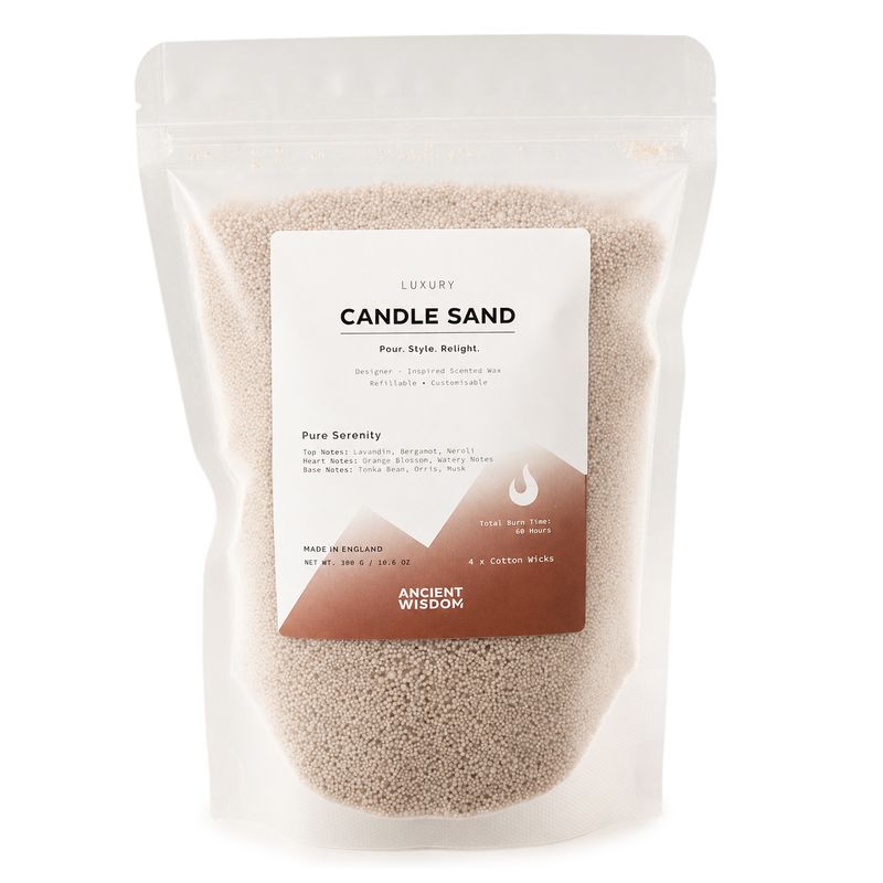 Doftljus Sand - Latte Beige - Ren Sinnesro - 300 g