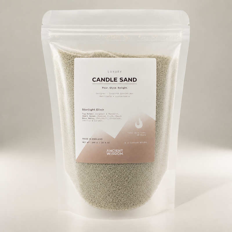 Doftande ljussand - Vit - Starlight Elixir - 300 g
