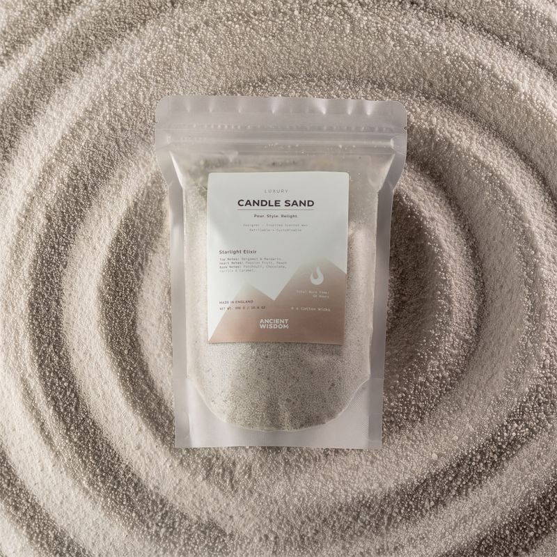 Doftande ljussand - Vit - Starlight Elixir - 300 g