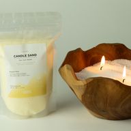 Doftljus Sand - Taupe Orange - koboltblå - 300 g