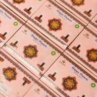 Förpackning med 104 naturliga rökelsebrickor och brännare - Happy Planets - Ritual Brickor