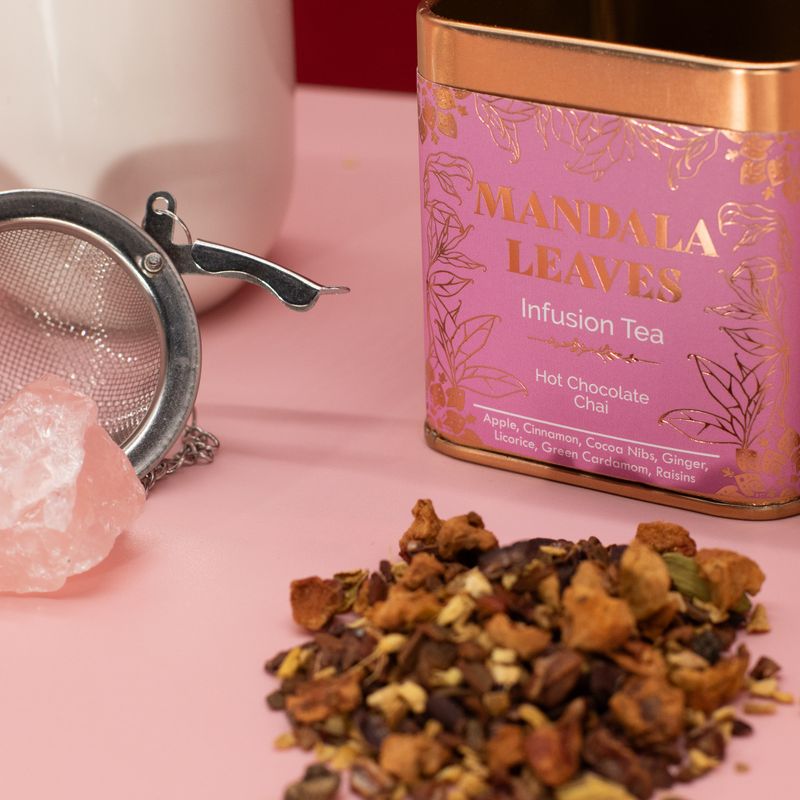 Ekologisk varm choklad chai-infusion