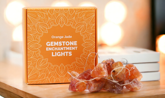 Ädelstensförhäxade ljus - Orange Jade