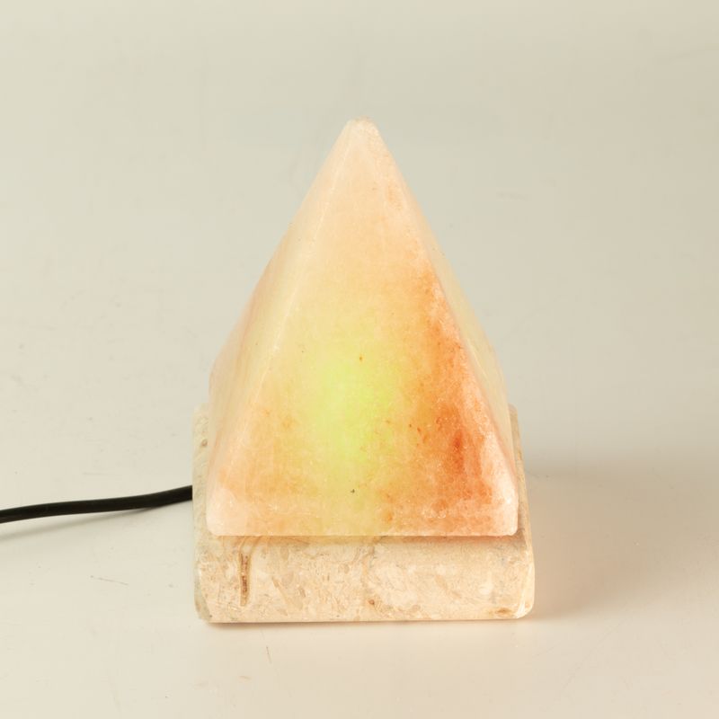 Kvalitets-USB-pyramidsaltlampa - 9 cm (multicolor)