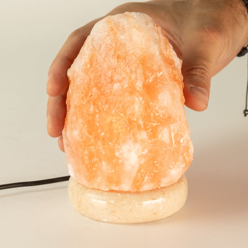 Kvalitets-USB naturlig saltslampa - 11,5 cm (multi)