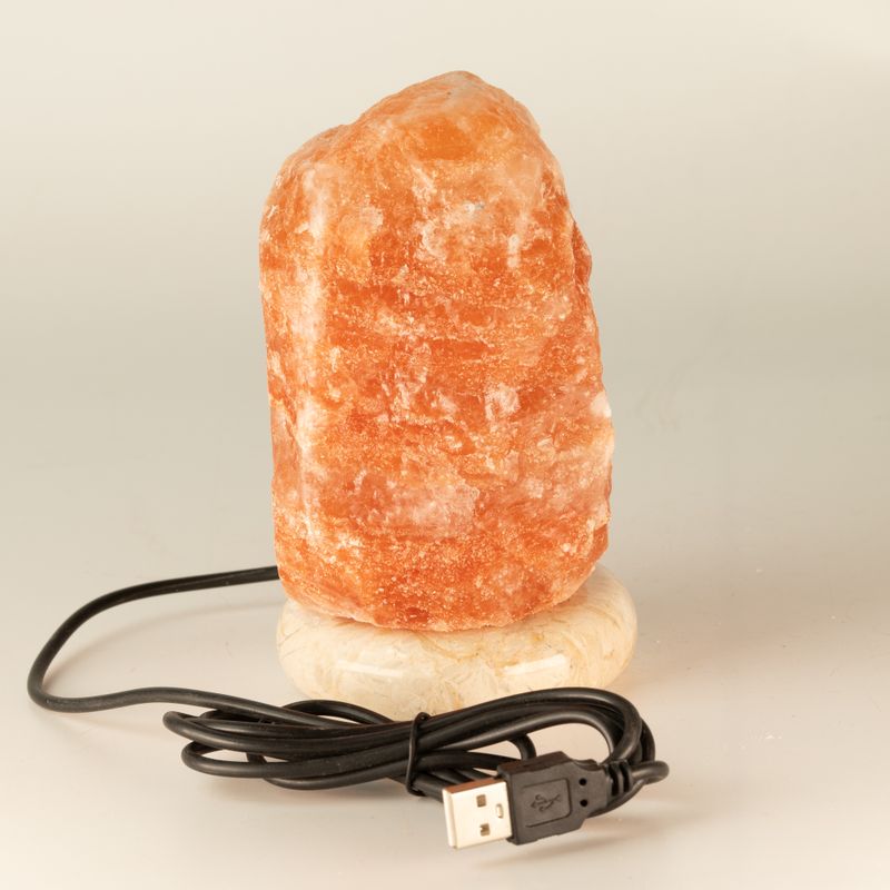 Kvalitets USB naturlig saltlampa - 11,5 cm (1 st)