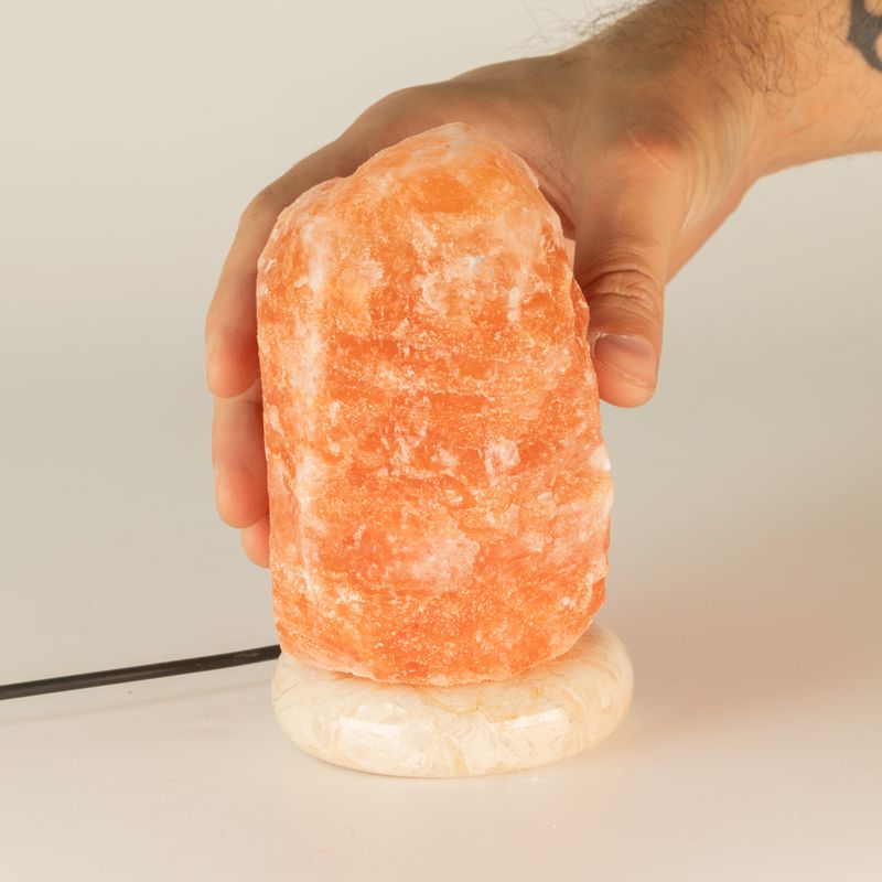 Kvalitets USB naturlig saltlampa - 11,5 cm (1 st)
