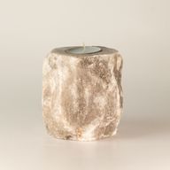 Grå salt-ljusstake 600-800 g