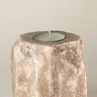Grå salt-ljusstake 600-800 g
