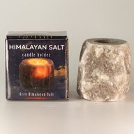 Grå salt-ljusstake 600-800 g