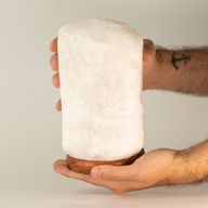 Crystal Rock Himalaya-saltlampa - och bas ca 3–5 kg