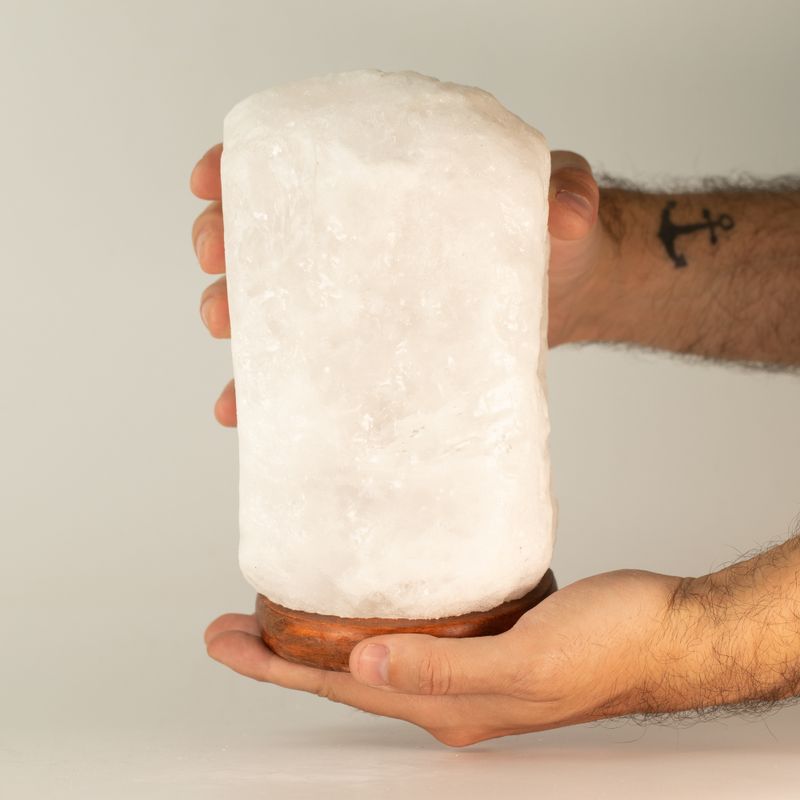 Crystal Rock Himalaya-saltlampa - och bas ca 3–5 kg
