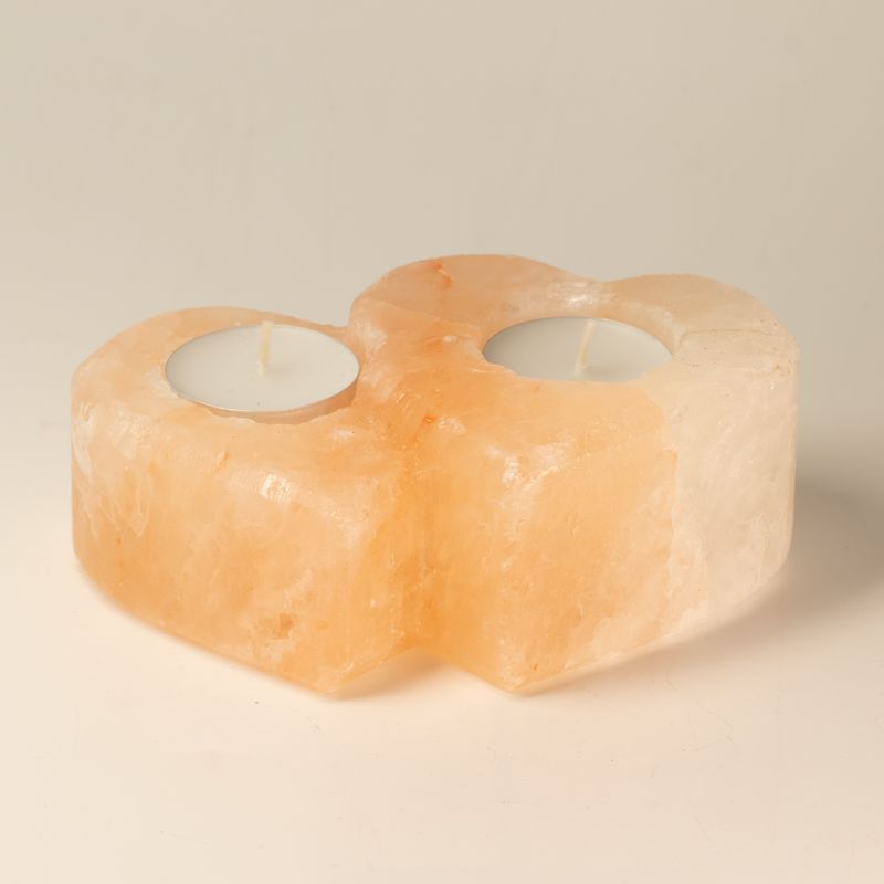 Dubbelhjärtat saltljusstake 1 kg