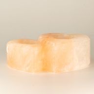 Dubbelhjärtat saltljusstake 1 kg