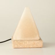 Kvalitets-USB-pyramid vit saltlampa - 9 cm (multi)
