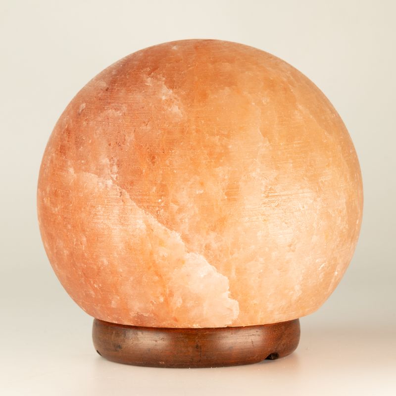 Saltlampa boll - stor träbas 3-4 kg