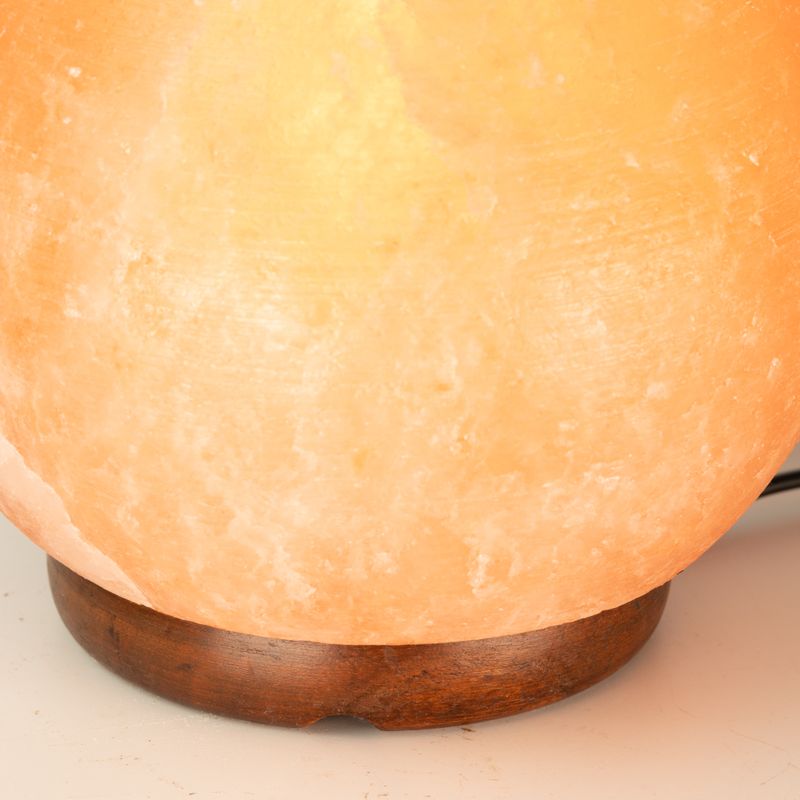 Saltlampa boll - stor träbas 3-4 kg