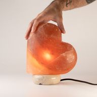 Tillverkad saltlampa - Hjärta