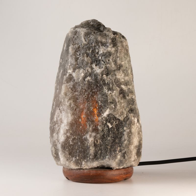 Grå Himalaya Naturlig Saltlampa - 3-5 kg
