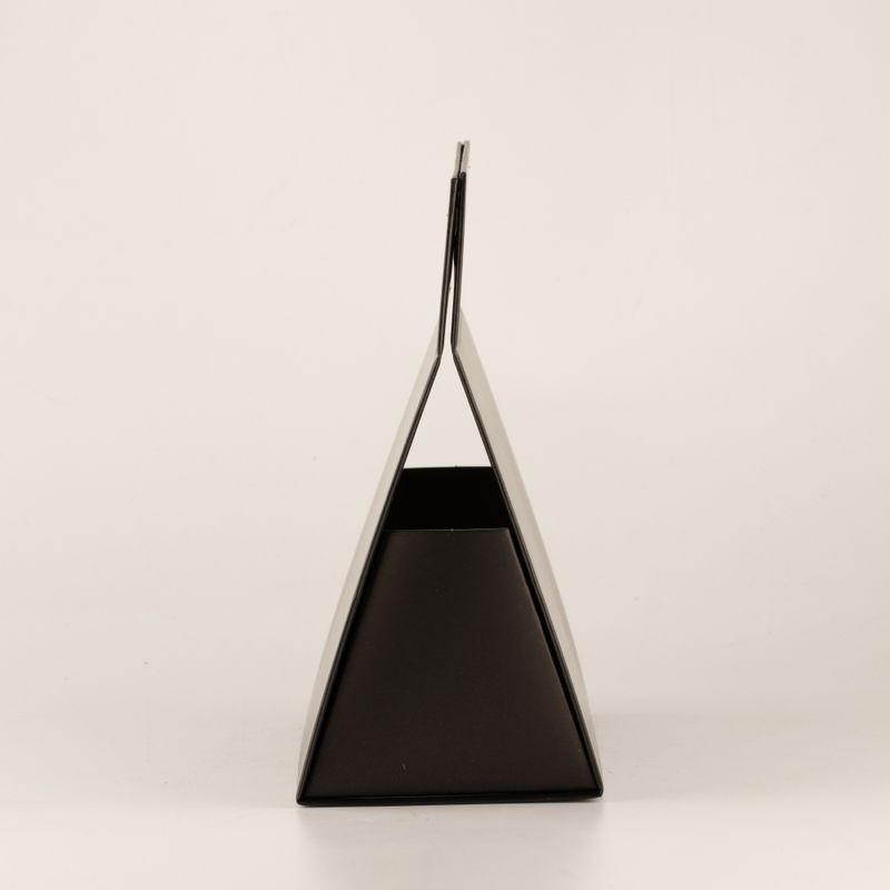 Plattförpackad presentlåda - Handlåda  (20x10x20 cm) - Svart