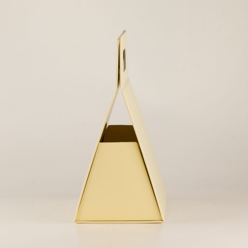 Plattförpackad presentförpackning - handlåda  (20x10x20 cm) - Elfenben