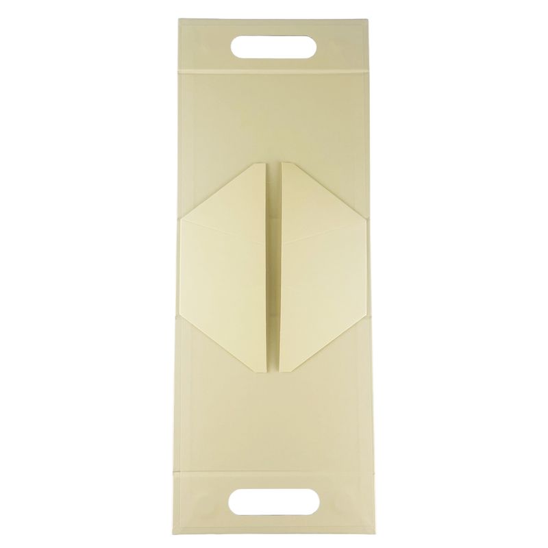 Plattförpackad presentförpackning - handlåda  (20x10x20 cm) - Elfenben