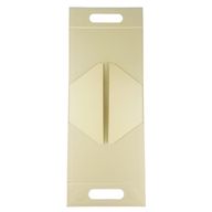 Plattförpackad presentförpackning - handlåda  (20x10x20 cm) - Elfenben