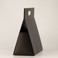 Hopfällbar presentbox - Stor handbox (28x12.5x26cm) - Svart