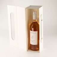 Plattförpackad presentbox - vinlådeform  (33.5x10x10.5cm) - Vit