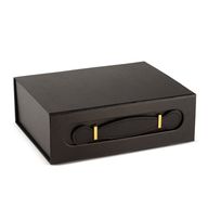 Hopfällbar presentbox - med presentkorg (24x18.2x8cm) - Svart